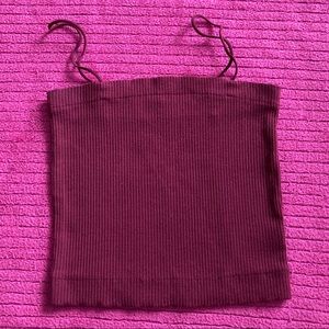 ae spaghetti strap crop top